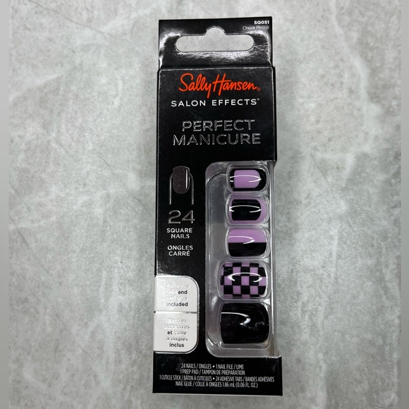 Brand New (3) Sally Hansen Salon Effects Square Nails Percect Manicure - Picture 5 of 5